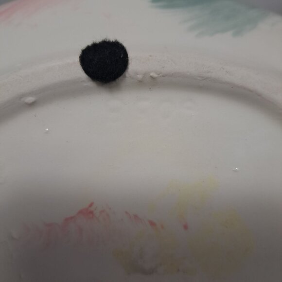 Hand-Painted Maurice California Pottery Oval Bowl Planter Pink Green Ceramic - Picture 15 of 17